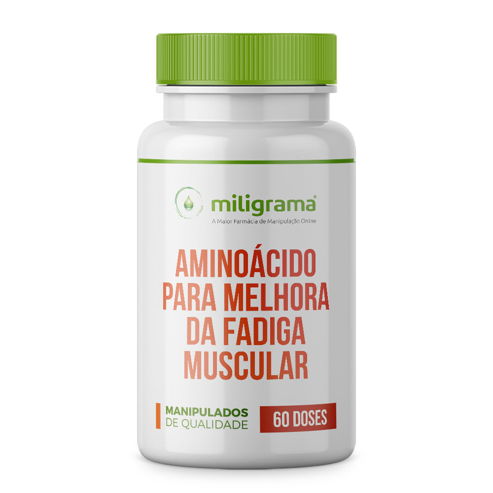 Aminoácido para melhora da fadiga muscular 60 doses