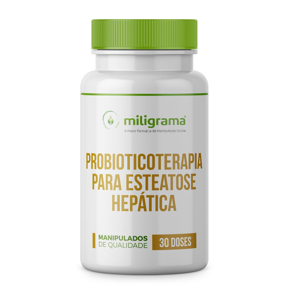 Probioticoterapia para Esteatose Hepática 30 doses