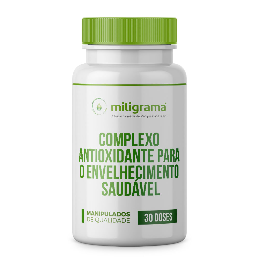 Complexo antioxidante para o envelhecimento saudável – preventivo e reposição 30 doses