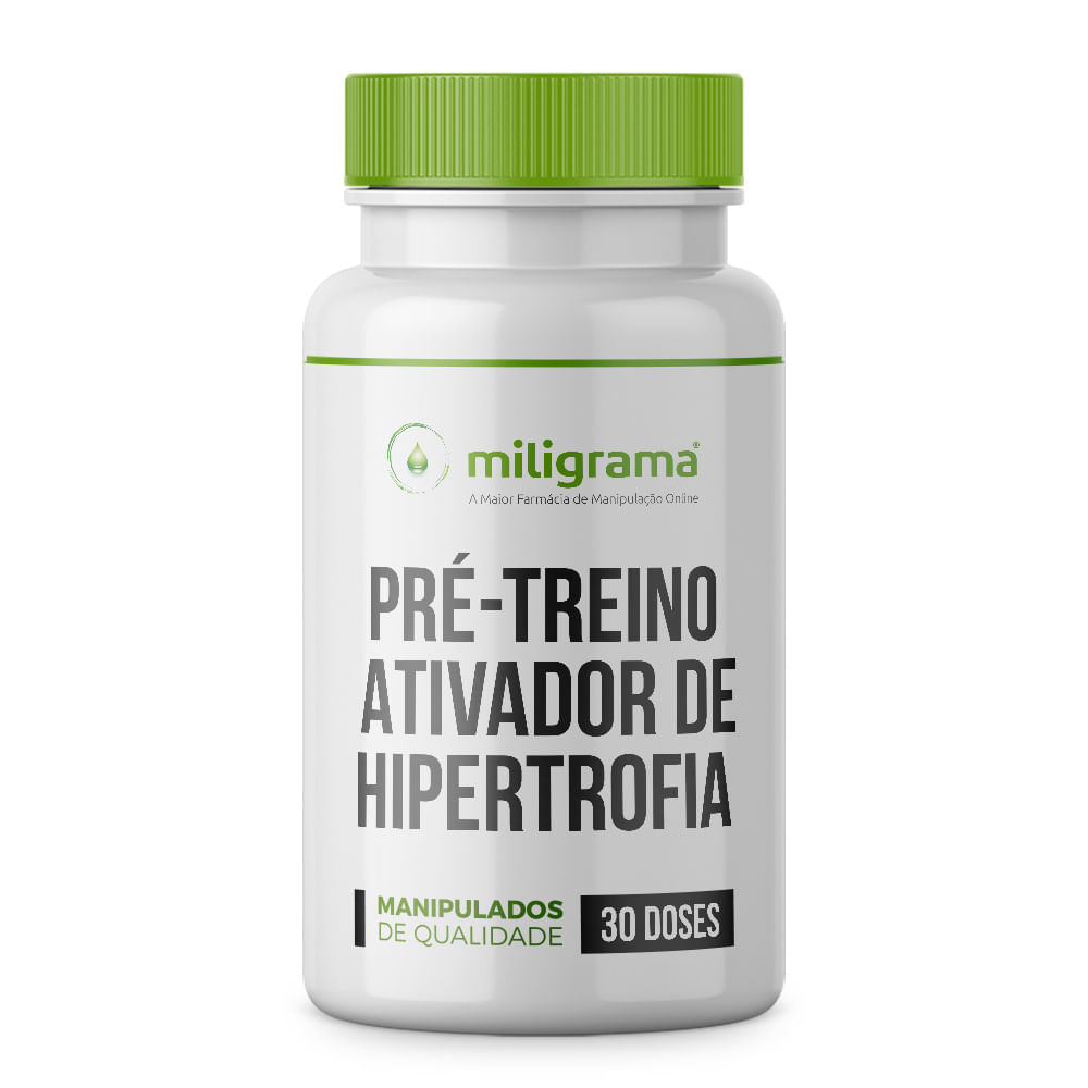 Pré-treino ativador de hipertrofia 30 doses Sem Sabor/Aroma