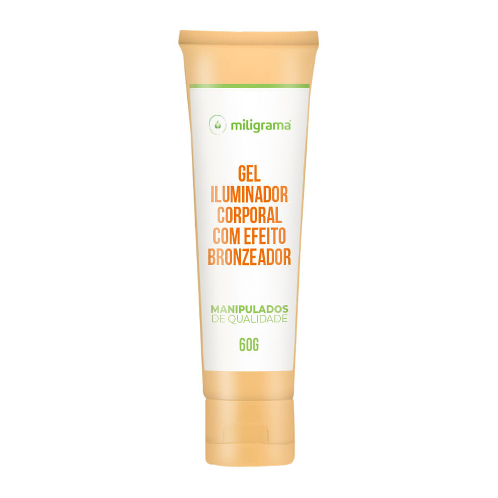Gel iluminador corporal com efeito bronzeador 60g