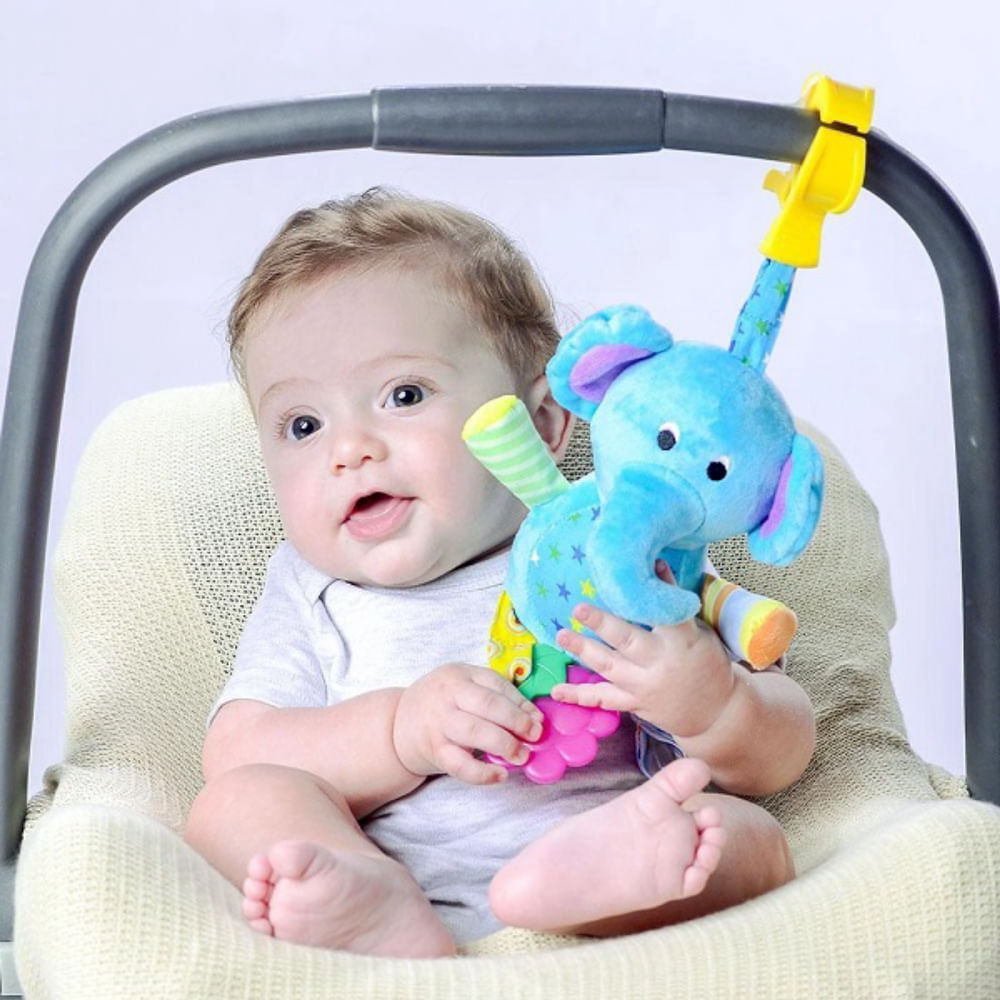 Mobile de Carrinho e Bebê Conforto Pimpolho Elefante Azul