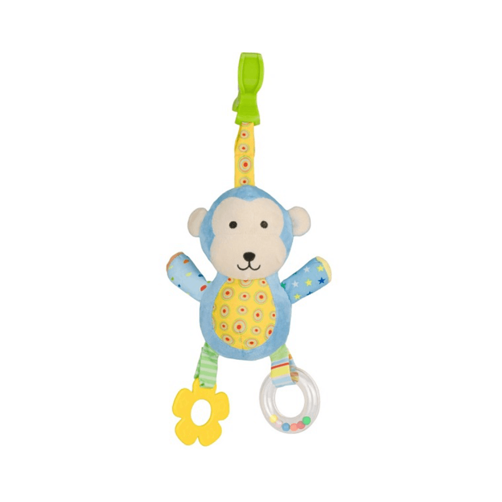 Mobile De Carrinho E Bebê Conforto Pimpolho Azul Macaco