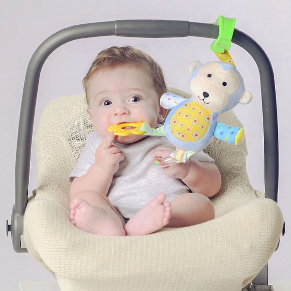 Mobile de Carrinho e Bebê Conforto Pimpolho Azul Macaco
