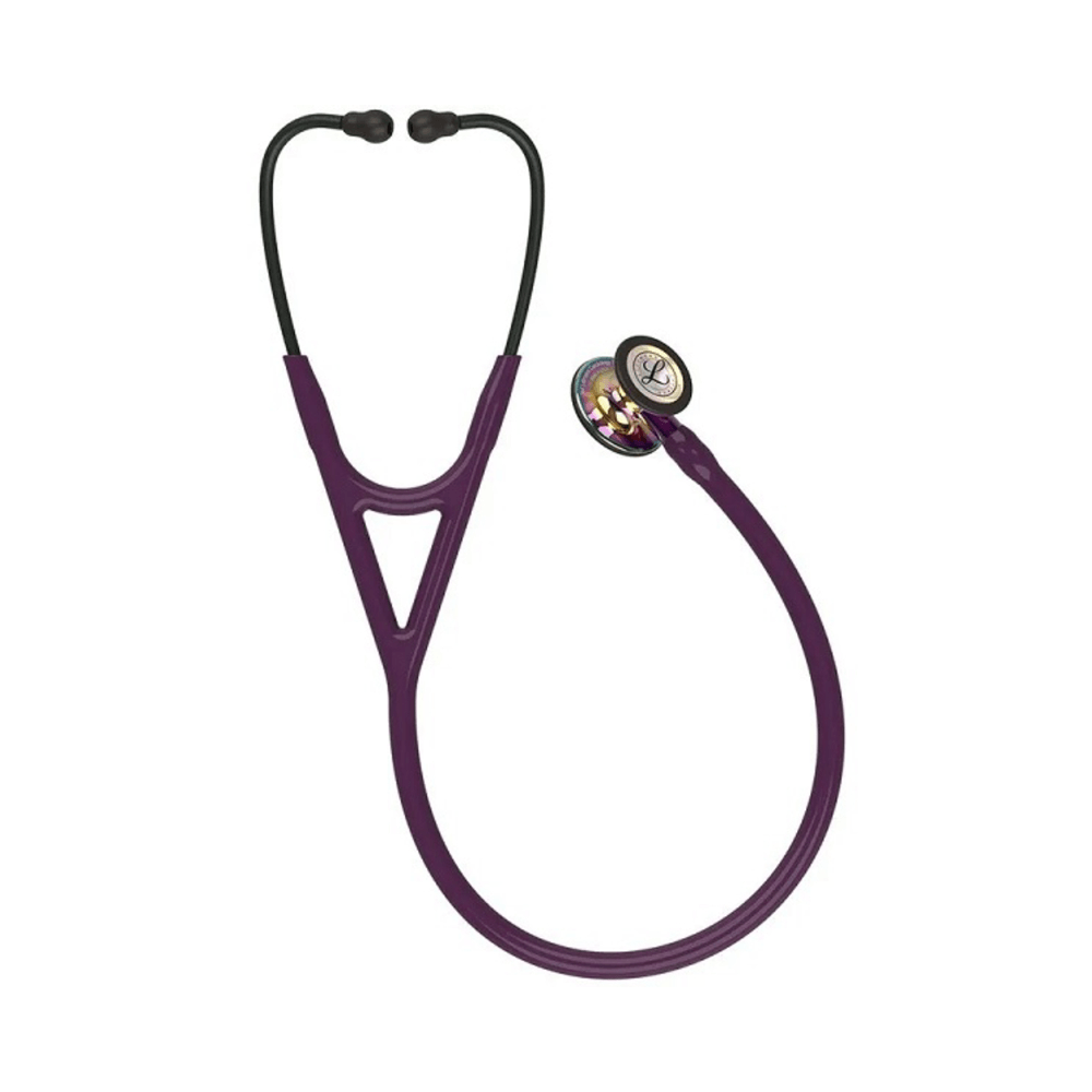 Estetoscópio 3M Littmann Cardiology IV 6239 Roxo com Rainbow ALTO Polimento e Conector Violeta