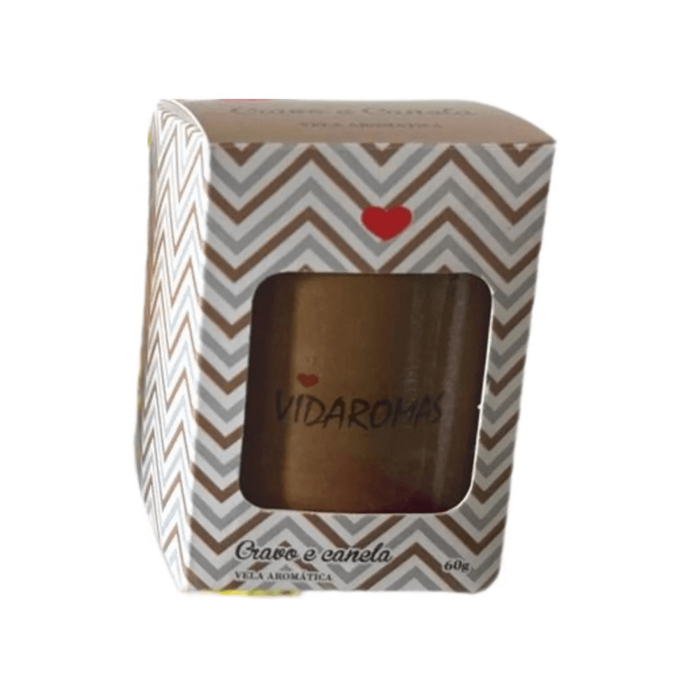 Vela Aromática Vidaromas Cravo E Canela 60g
