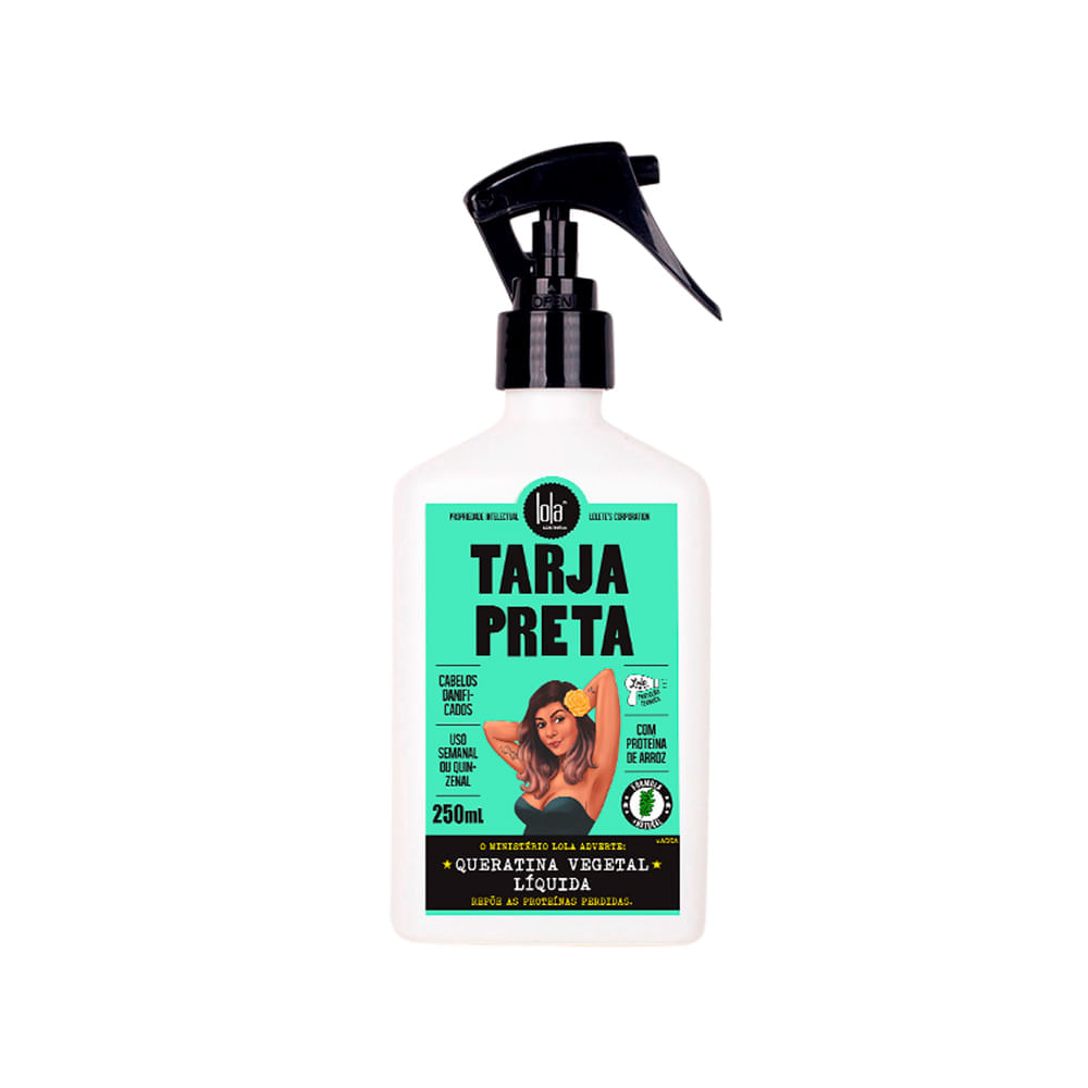 Kit Lola From Rio Tarja Preta Máscara De Reconstrução 230g + Spray De Queratina 250ml