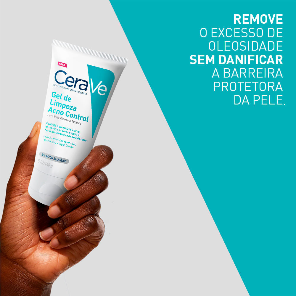 Gel Facial de Limpeza Cerave Acne Control 340g
