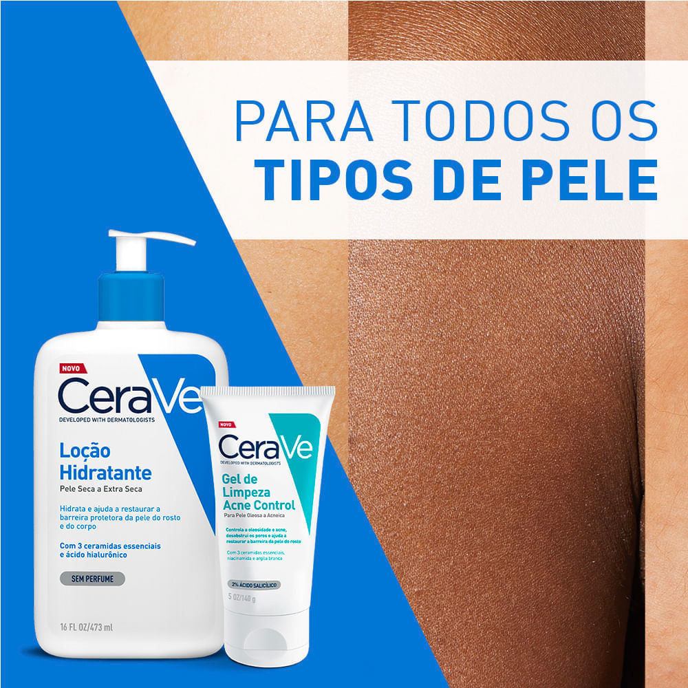 Gel Facial de Limpeza Cerave Acne Control 340g