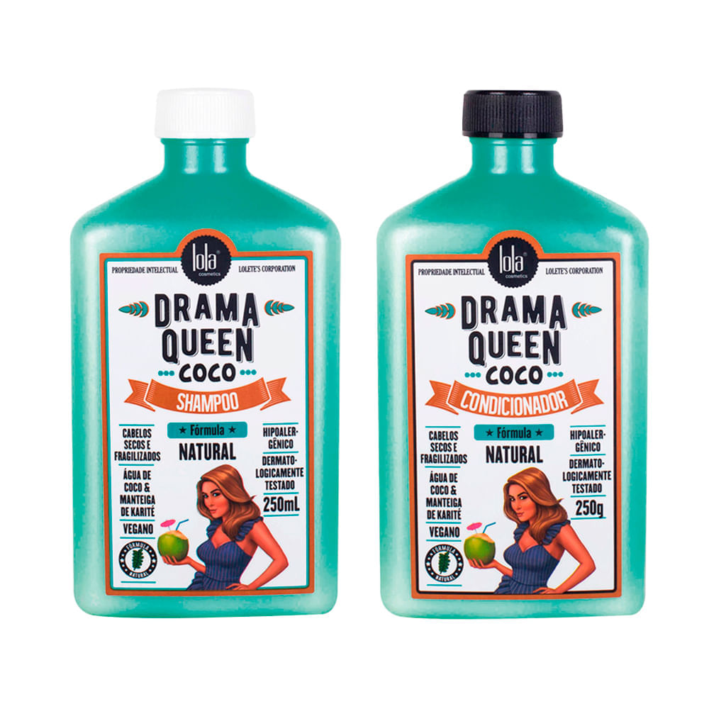 Kit Lola From Rio Drama Queen Coco Shampoo 250ml + Condicionador 250ml