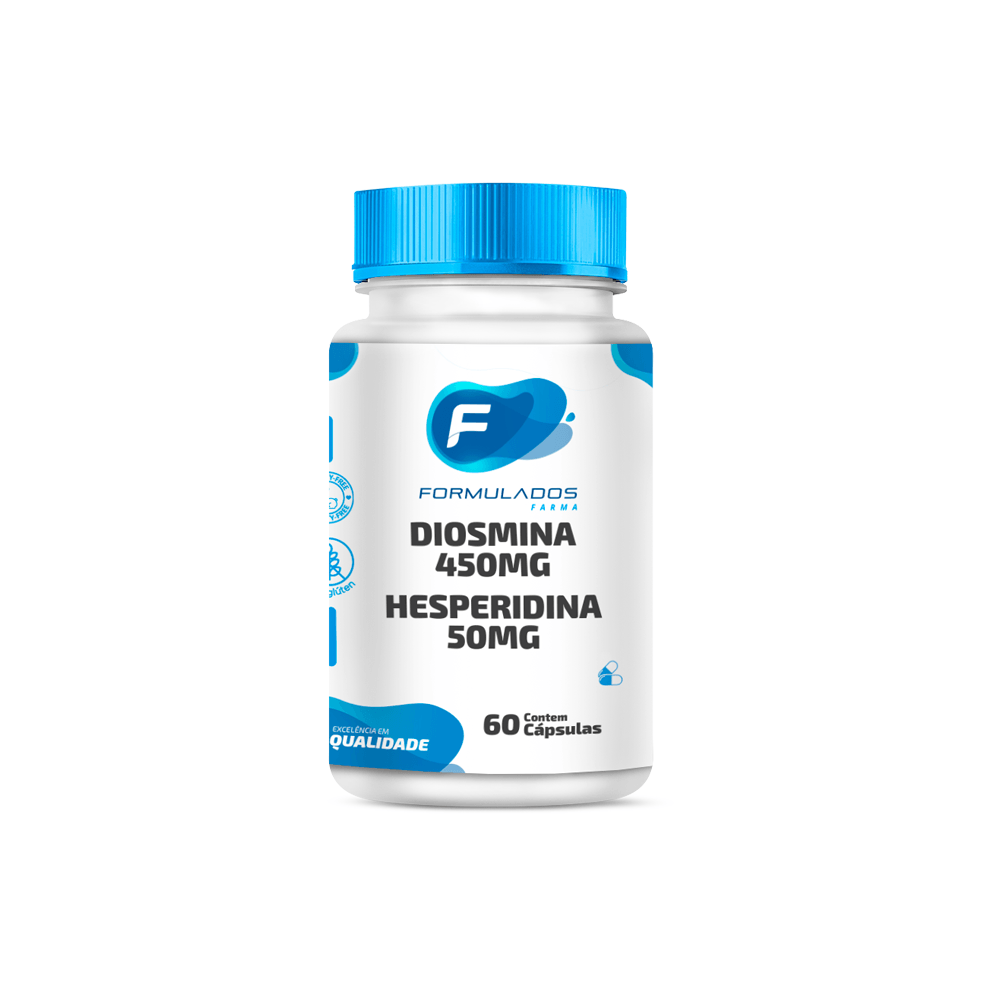 Diosmina 450mg + Hesperidina 50mg 60 Cápsulas
