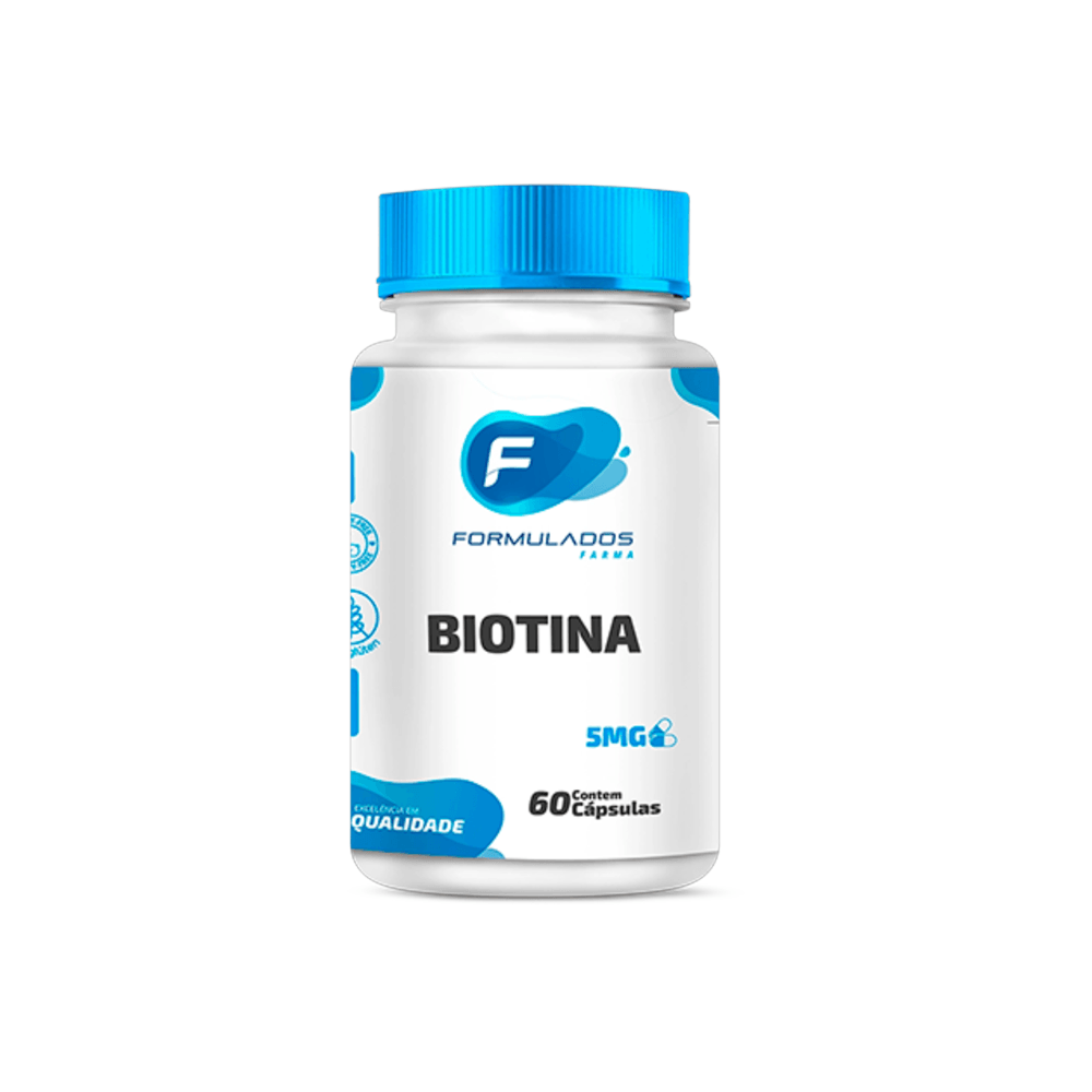 Biotina 5mg Com 60 Cápsulas
