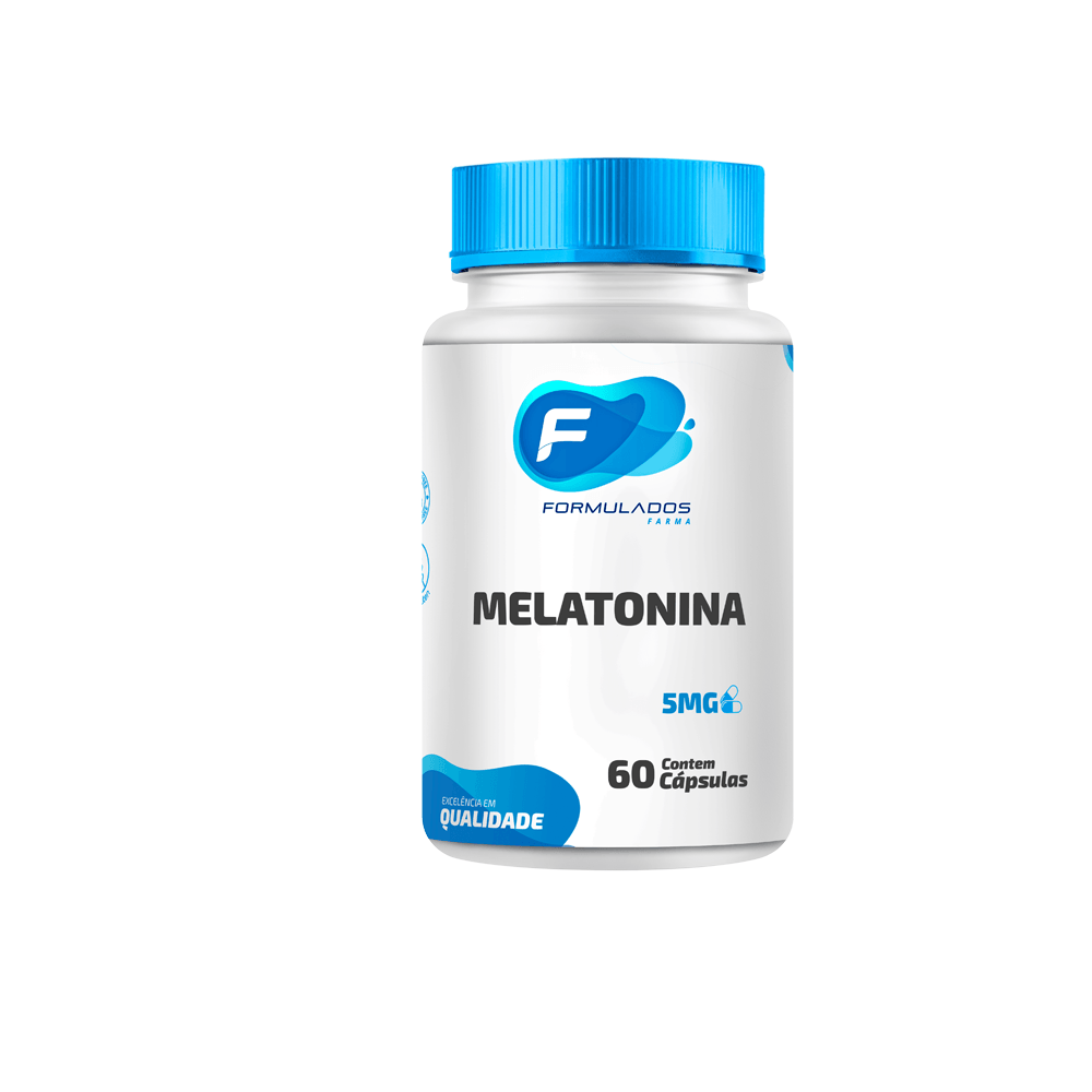 Melatonina 5mg  Com 60 Cápsulas