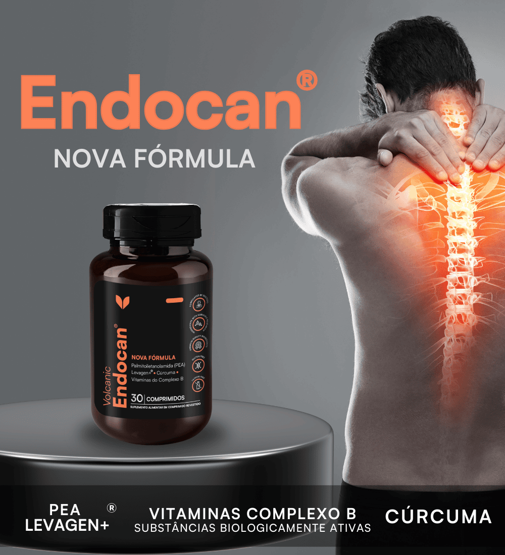PEA Levagen Cúrcuma e Vitaminas do Complexo B com 30 comprimidos - ENDOCAN