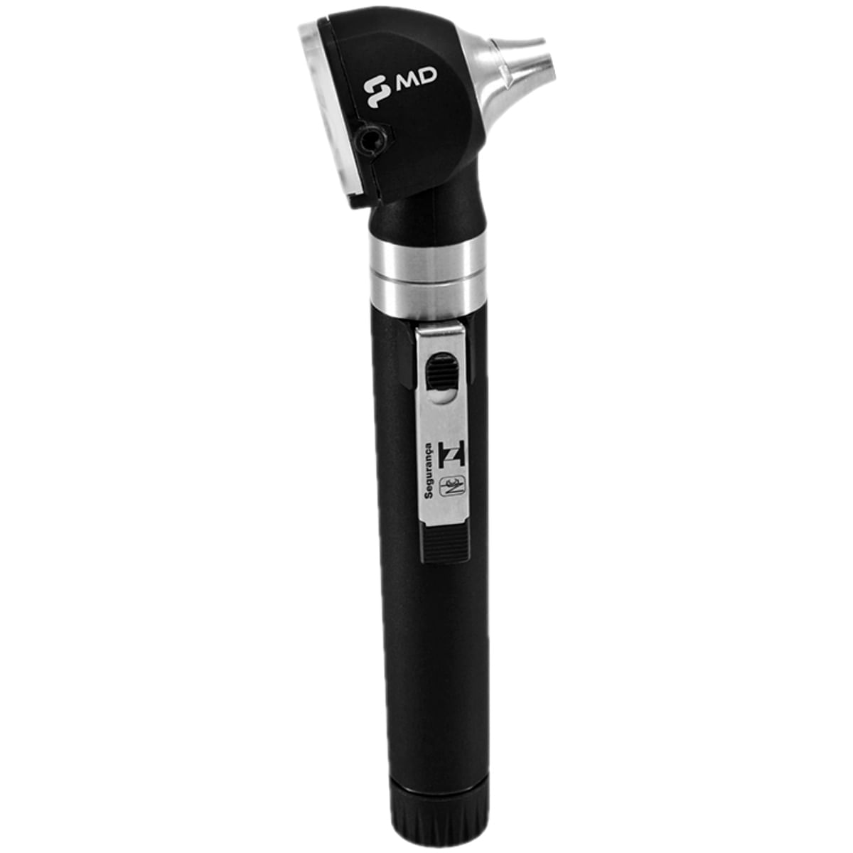 Otoscópio Omni LED Fibra Óptica MD - Preto com Estojo Macio