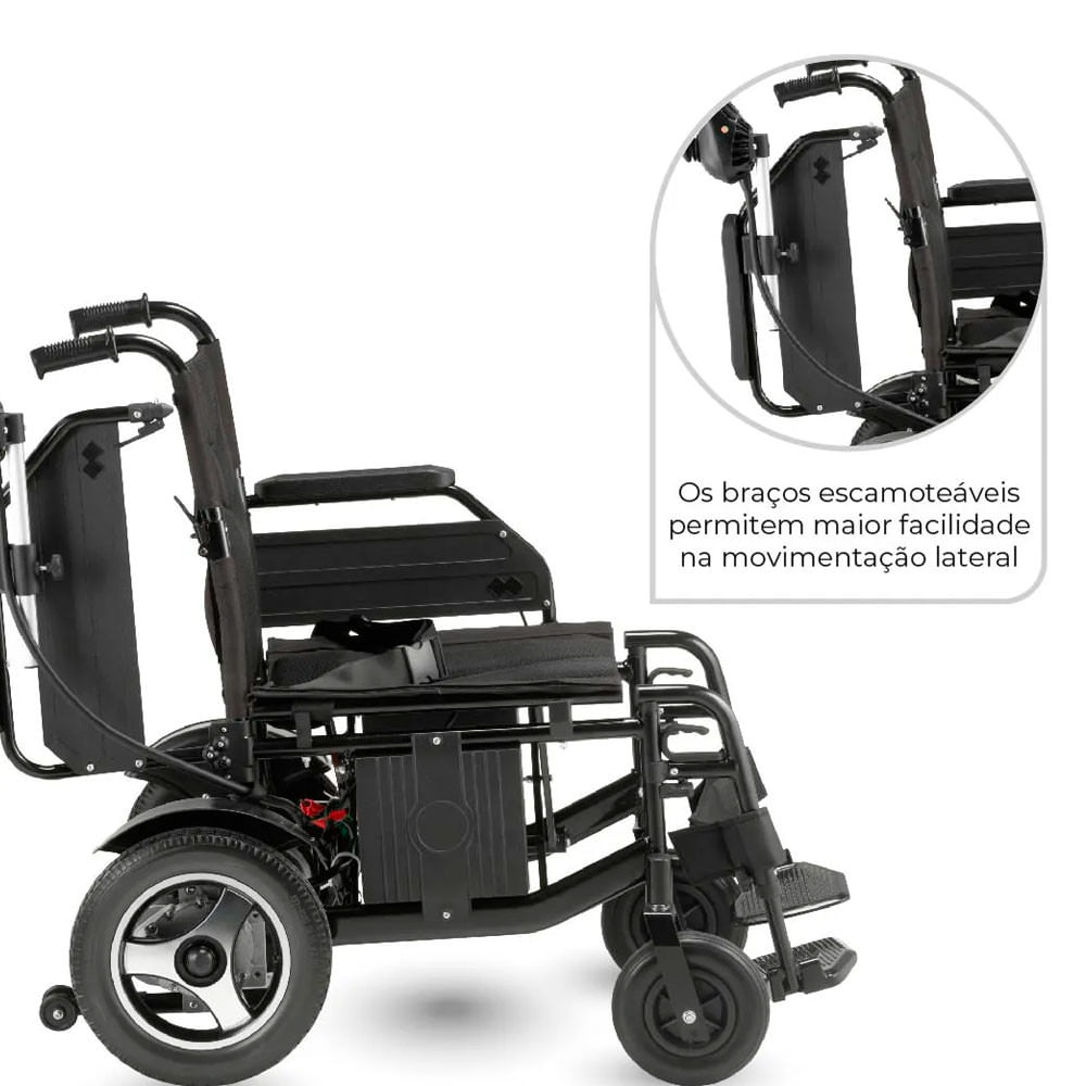 Cadeira de Rodas Motorizada Dobr�vel D800 Dellamed Preto