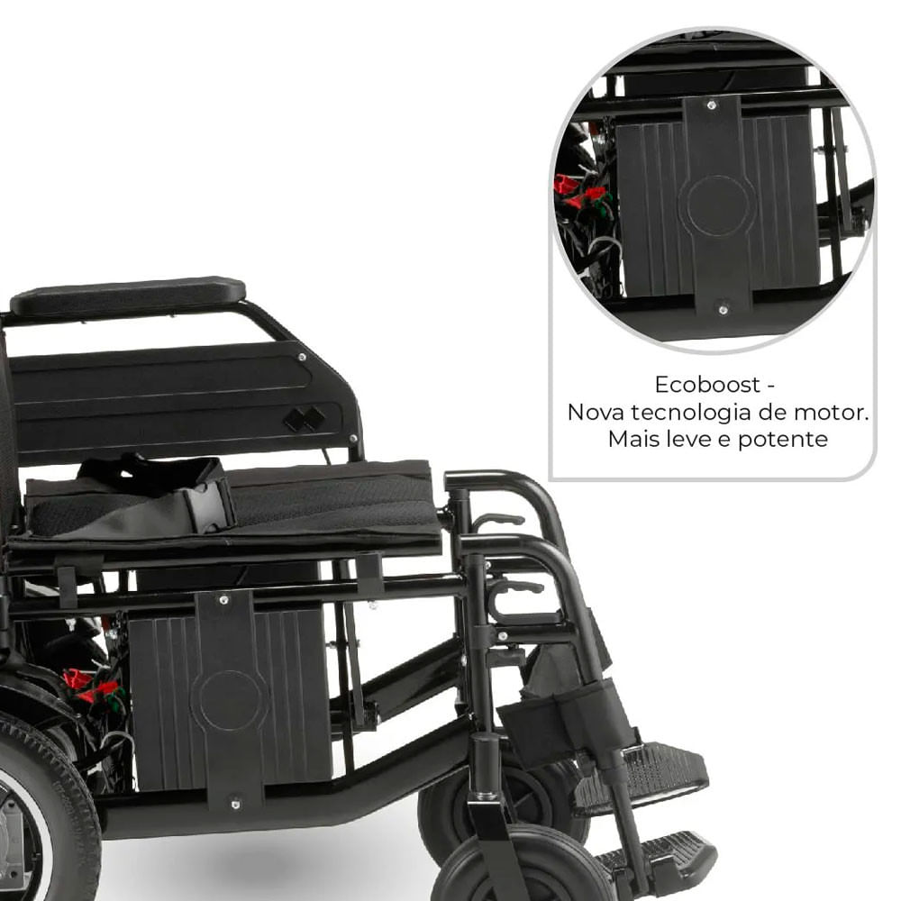 Cadeira de Rodas Motorizada Dobr�vel D800 Dellamed Preto