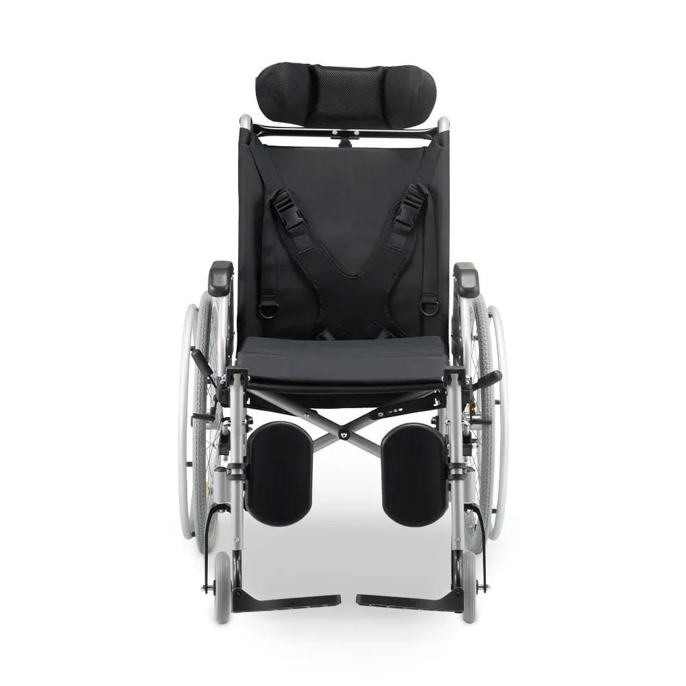 Cadeira de Rodas D700 Reclinável AVD em Alumínio Dobrável até 130 Kg Dellamed