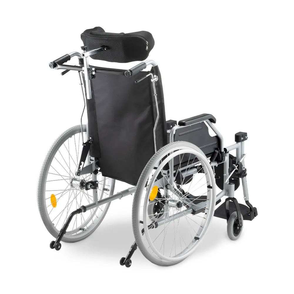 Cadeira de Rodas D700 Reclinável AVD em Alumínio Dobrável até 130 Kg Dellamed