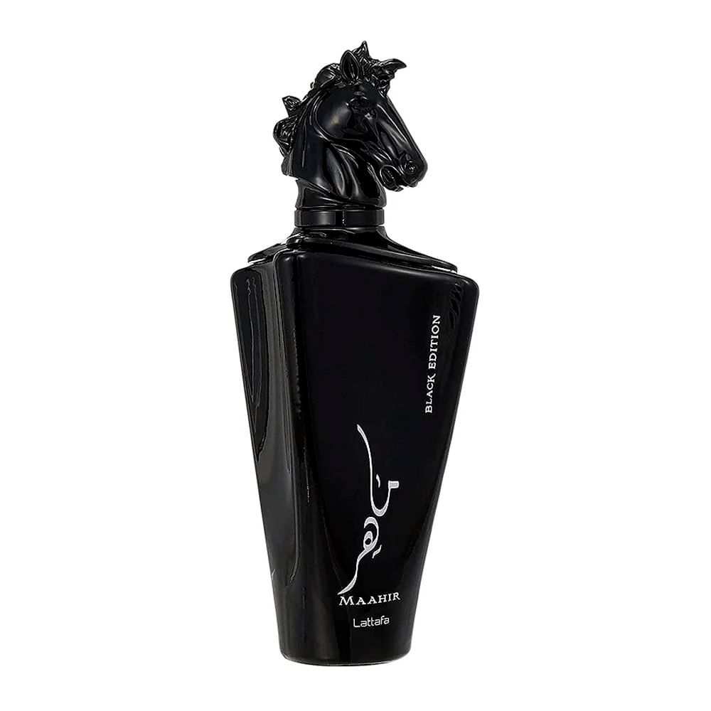 Perfume Árabe Unissex Maahir Black Lattafa Eau De Parfum 100ml