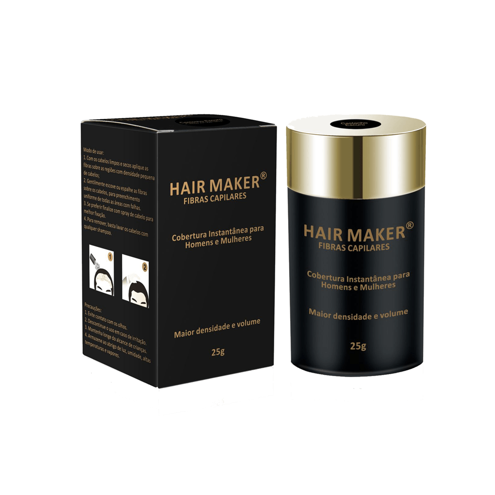 Fibras Capilares Hair Maker Preto