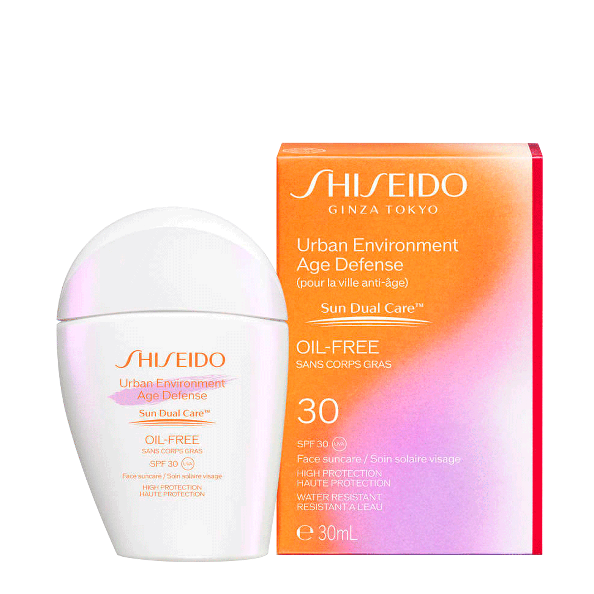 Protetor Solar Facial Urbano Shiseido Urban Environment Age Defense Oil Free SPF30 30ml