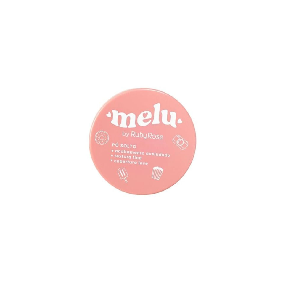 Pó Facial Solto Melu Ruby Rose 7g