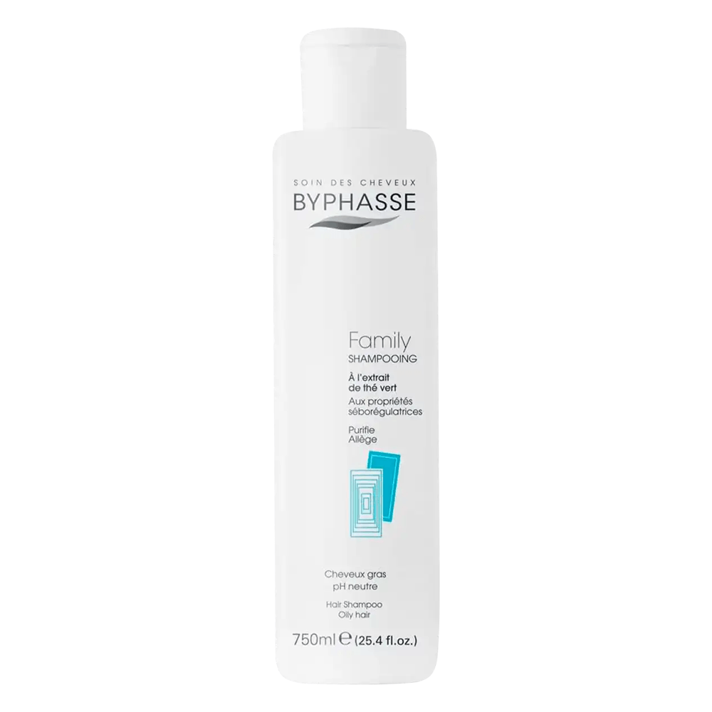 Shampoo Byphasse Family Shampooing À l'extrait de thé vert  750ml