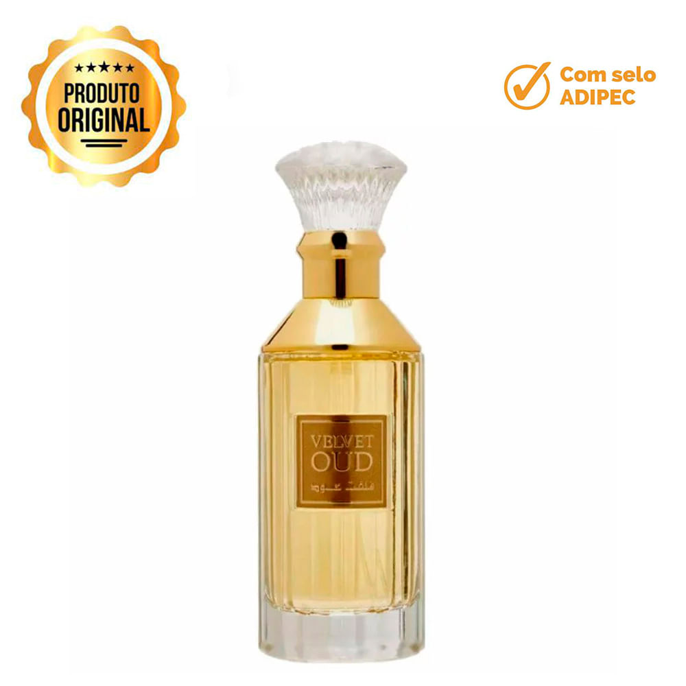 Perfume Velvet Oud Lattafa Eau De Parfum Masculino 100ml