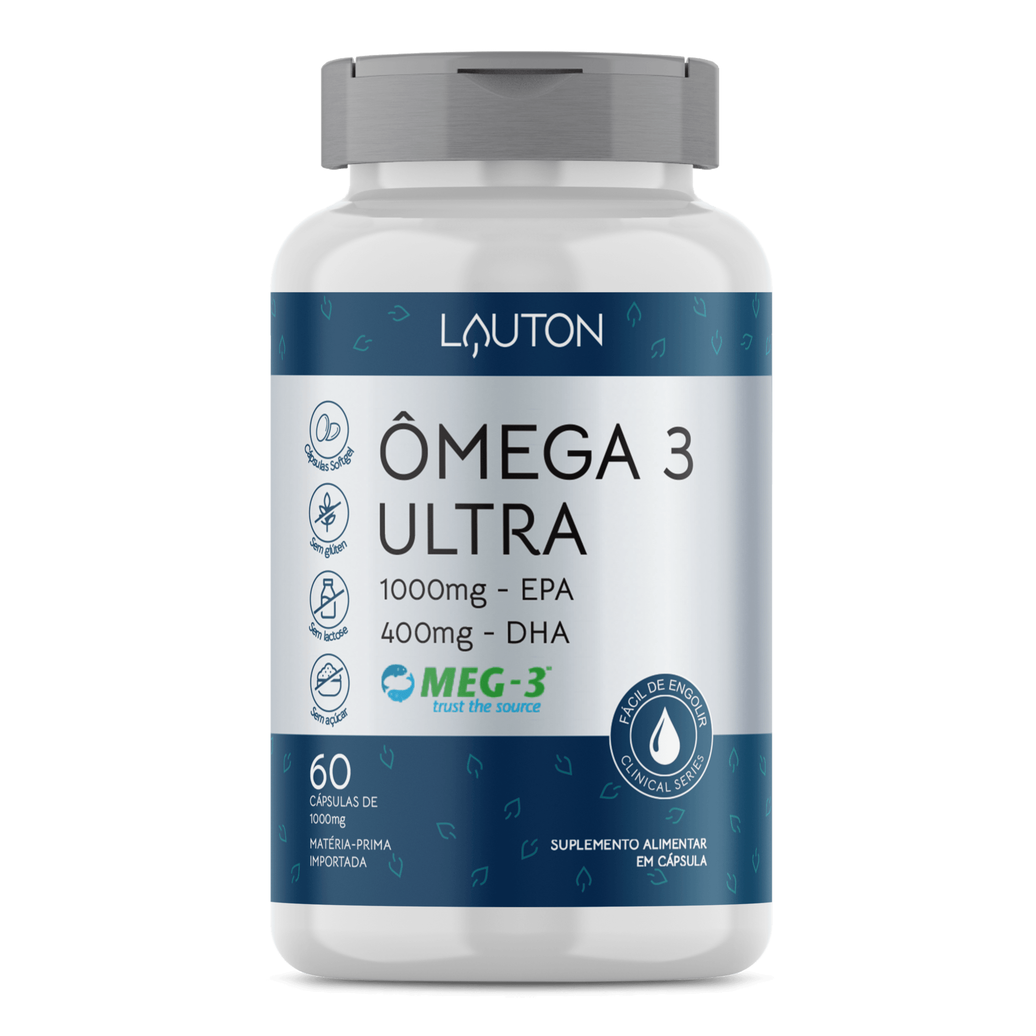 Ômega 3 ULTRA DHA Lauton Nutrition 60 Cápsulas