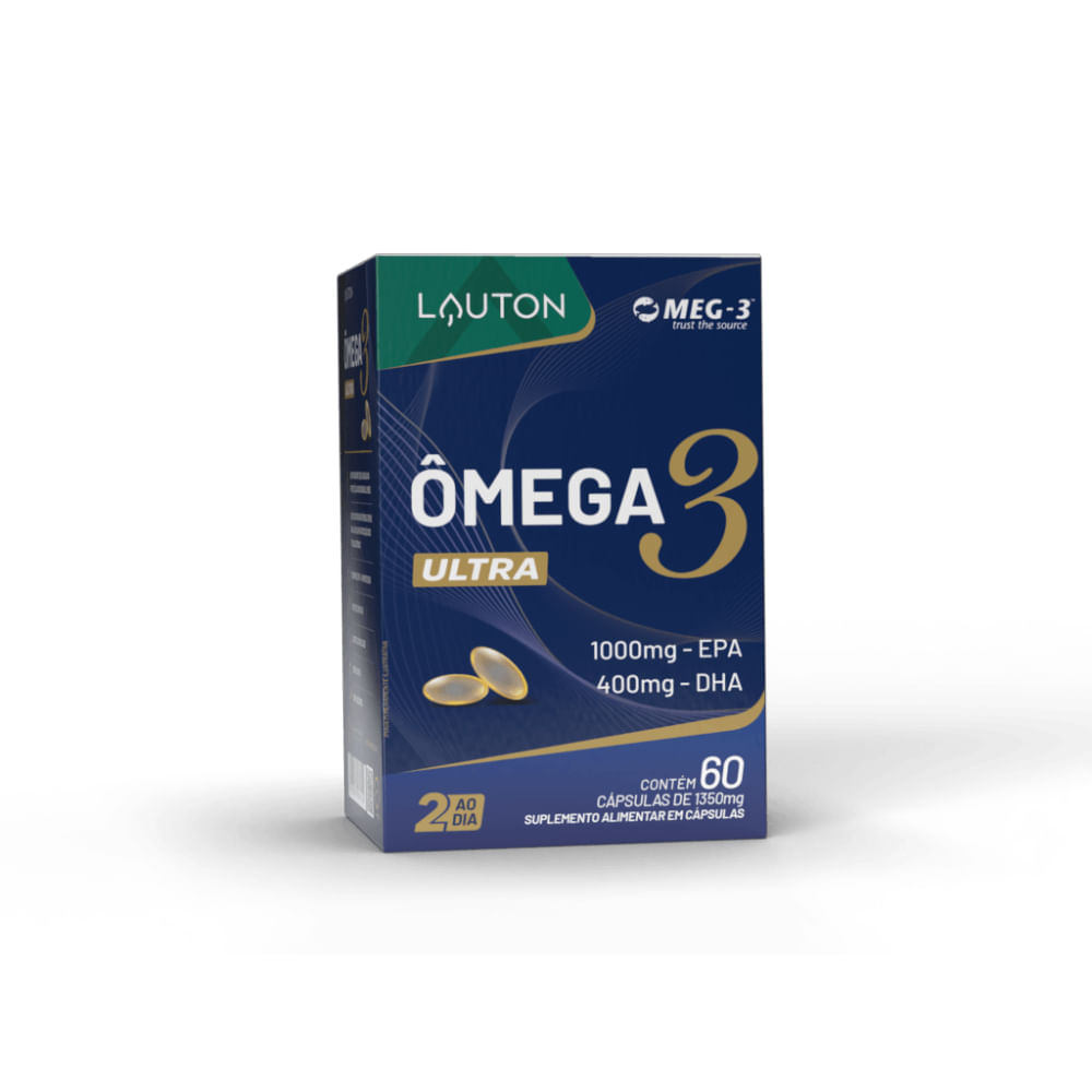 Ômega 3 ULTRA DHA Lauton Nutrition 60 Cápsulas