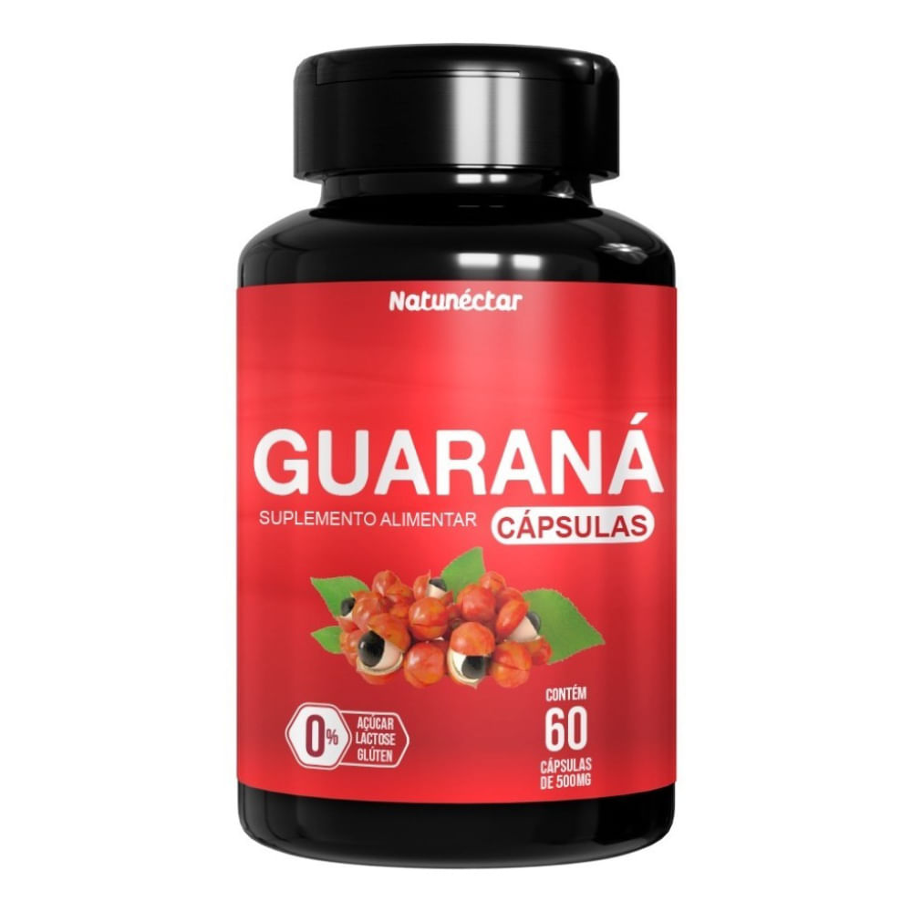 Guaraná 500mg 60 Cápsulas Natunéctar
