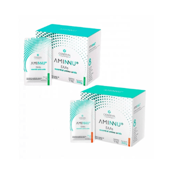 Kit  Aminnu Eaas Tangerina Limão Central Nutrition 10g