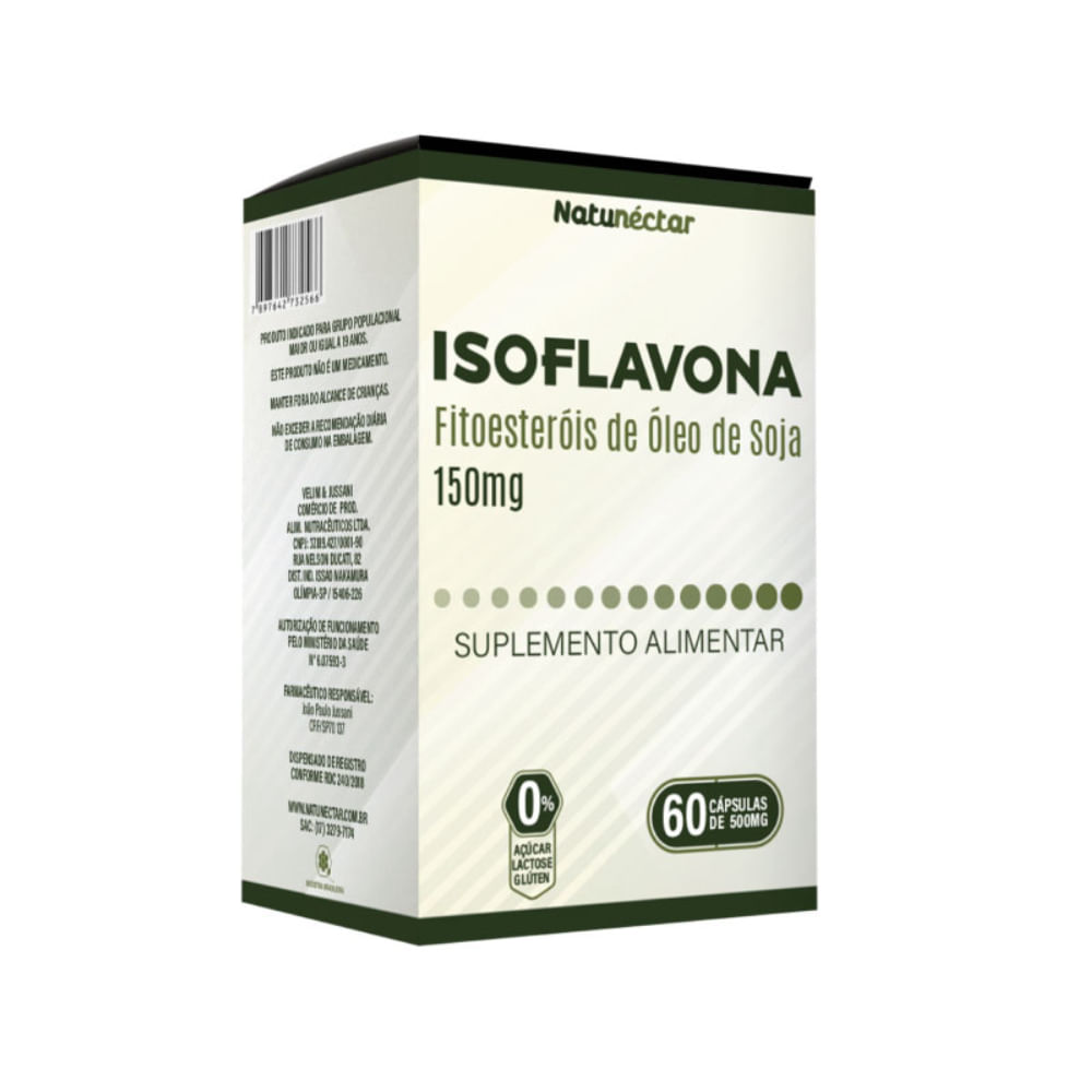 Isoflavona 150mg 60 Cápsulas  Natunéctar Gérmen De Soja