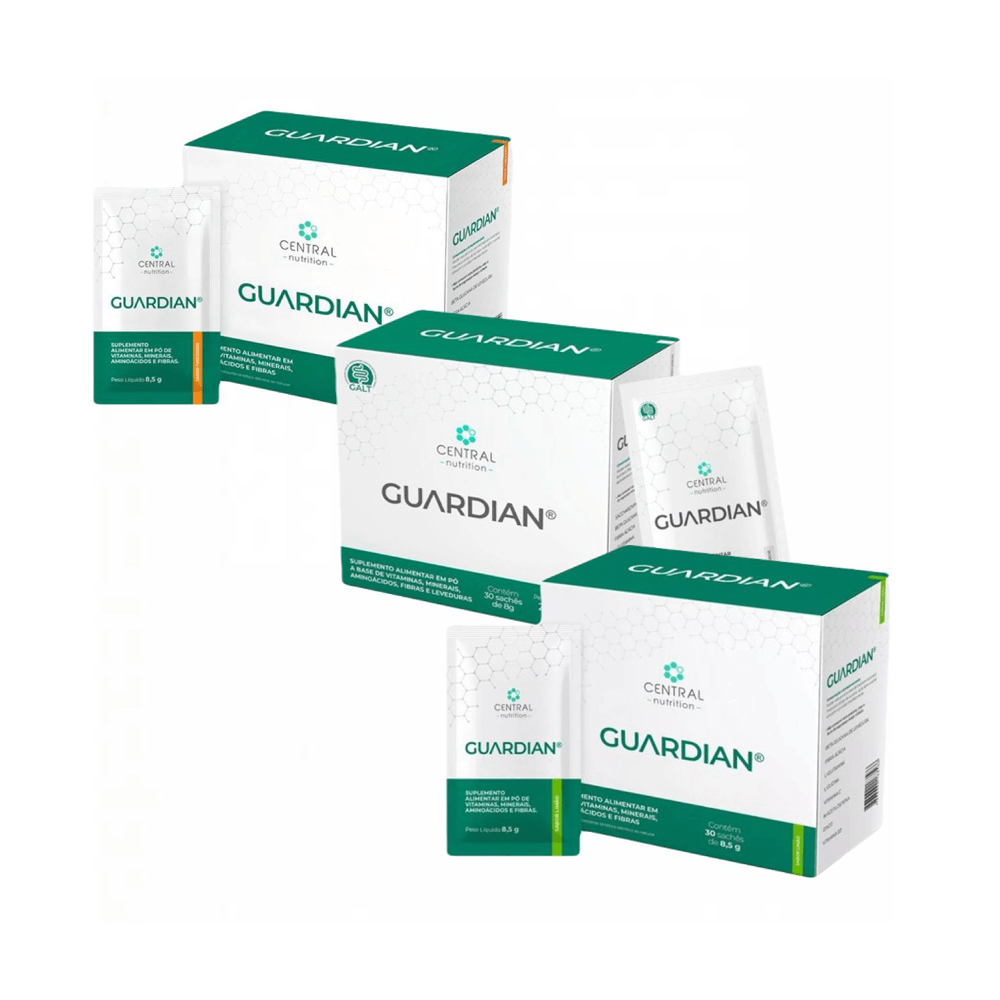 Kit 3 Guardian Tangerina Limão  Neutro 30 Sachês