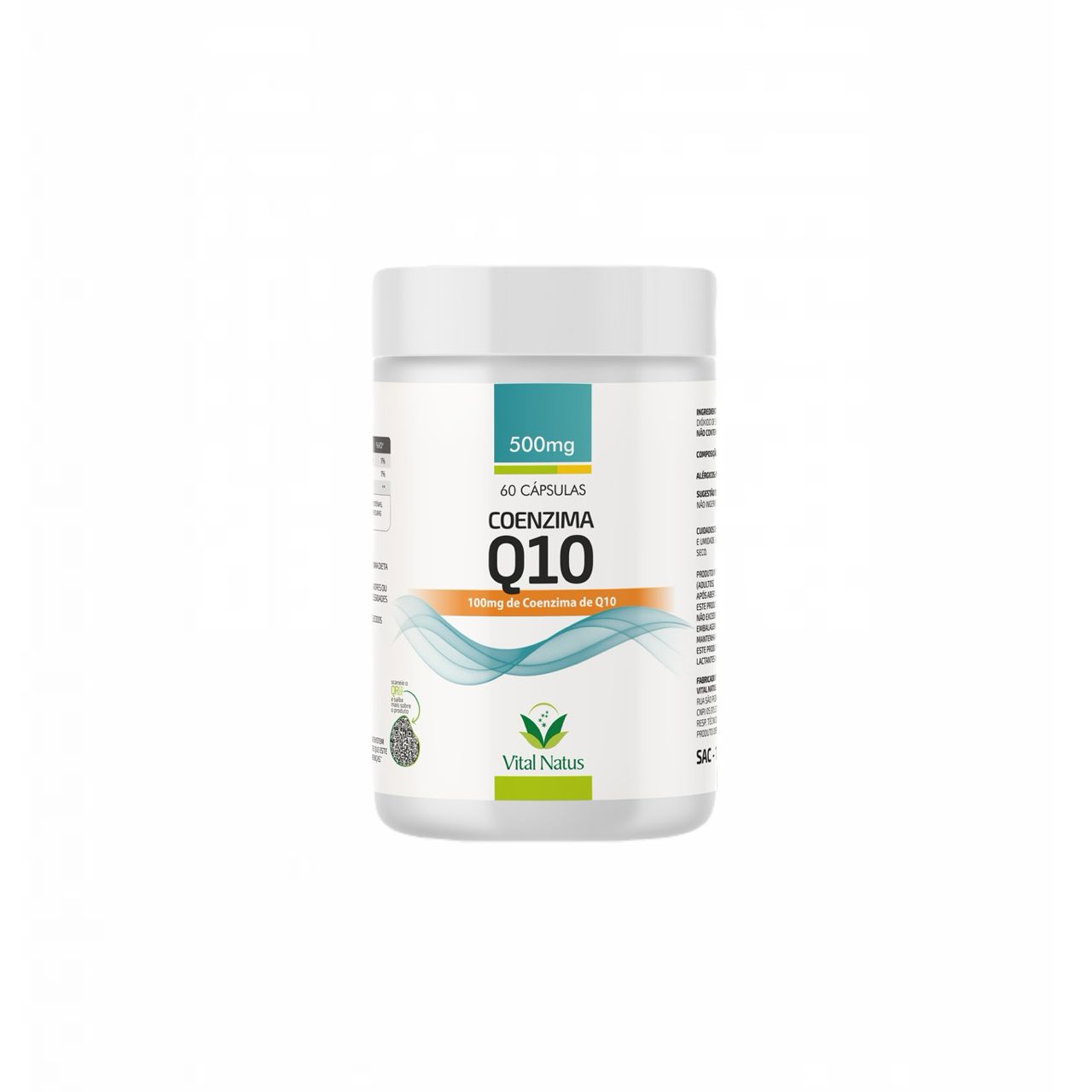 Coenzima Q10-100mg Ubiquinona Coq-10-60 Caps- Vital Natus