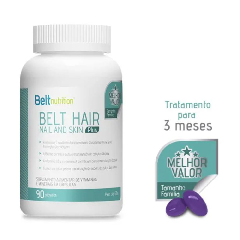 Belt Hair Nail And Skin- Tamanho Família para 3 Meses