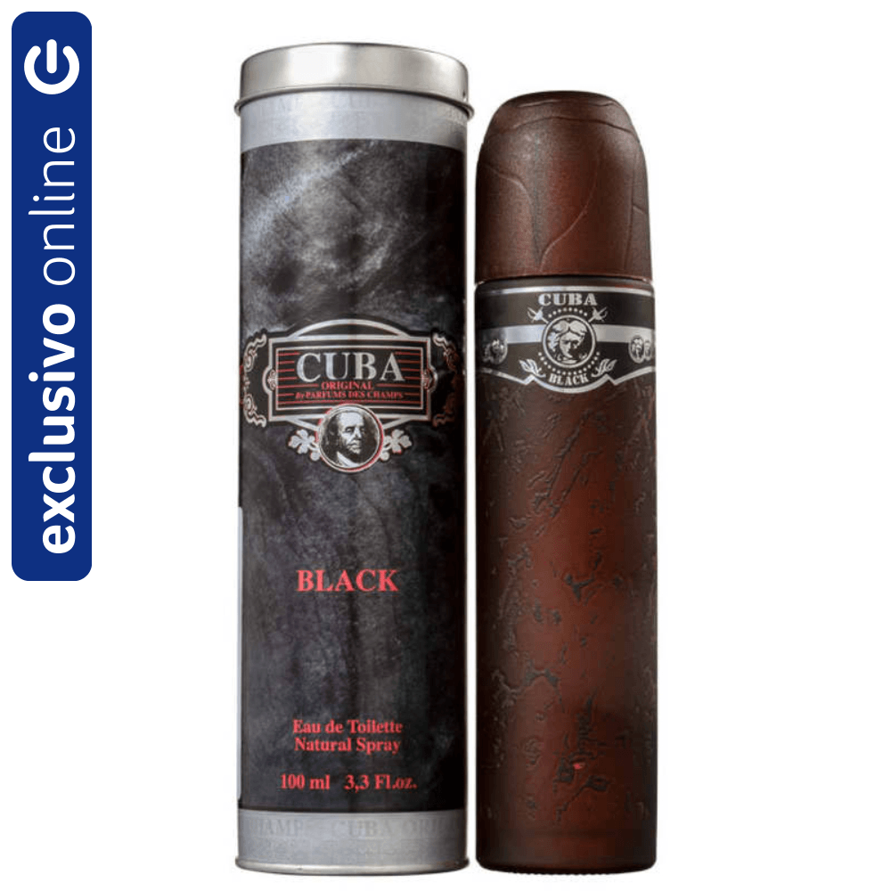 Cuba Black for Men Eau de Toilette Perfume Masculino Perfume Masculino Cuba Black for Men Eau de Toilette