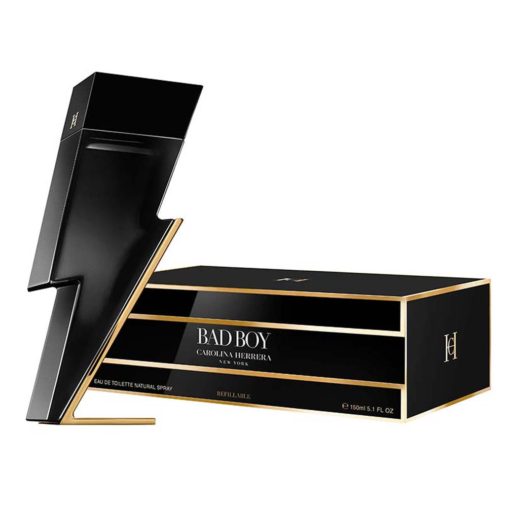 Bad Boy Carolina Herrera Perfume Masculino Eau de Toilette Refillable 150ml