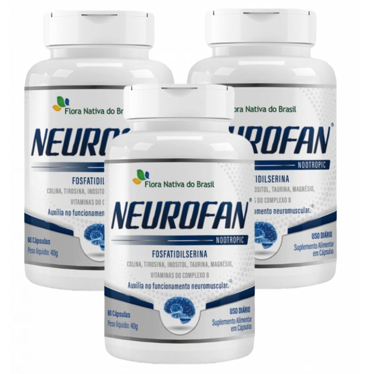 3x Neurofan Fosfatidilserina + Vitaminas 60 Cápsulas
