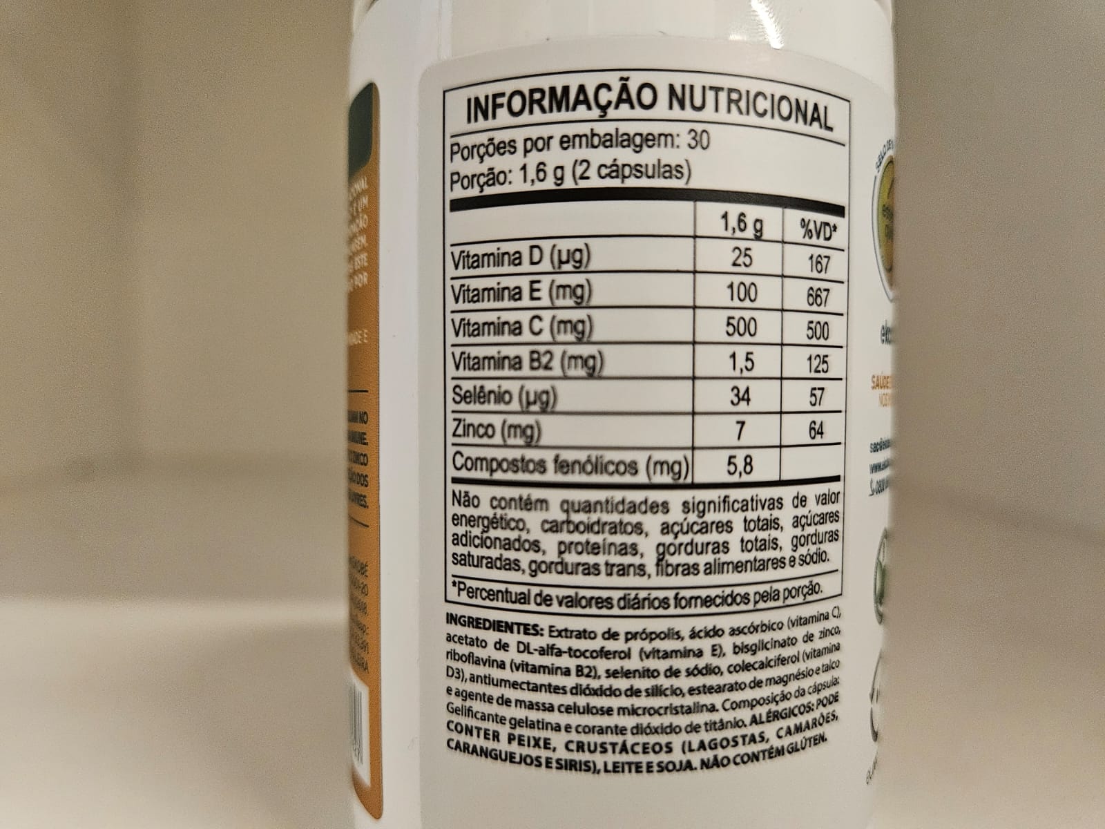 3x K'psula Imunese- Vit. C- Vit. D- Vit. E- Selênio e Zinco