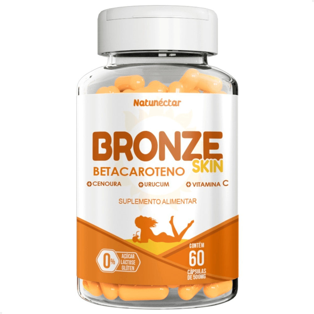 Bronze Skin Betacaroteno Urucum Vit. C 60 Caps. 500mg