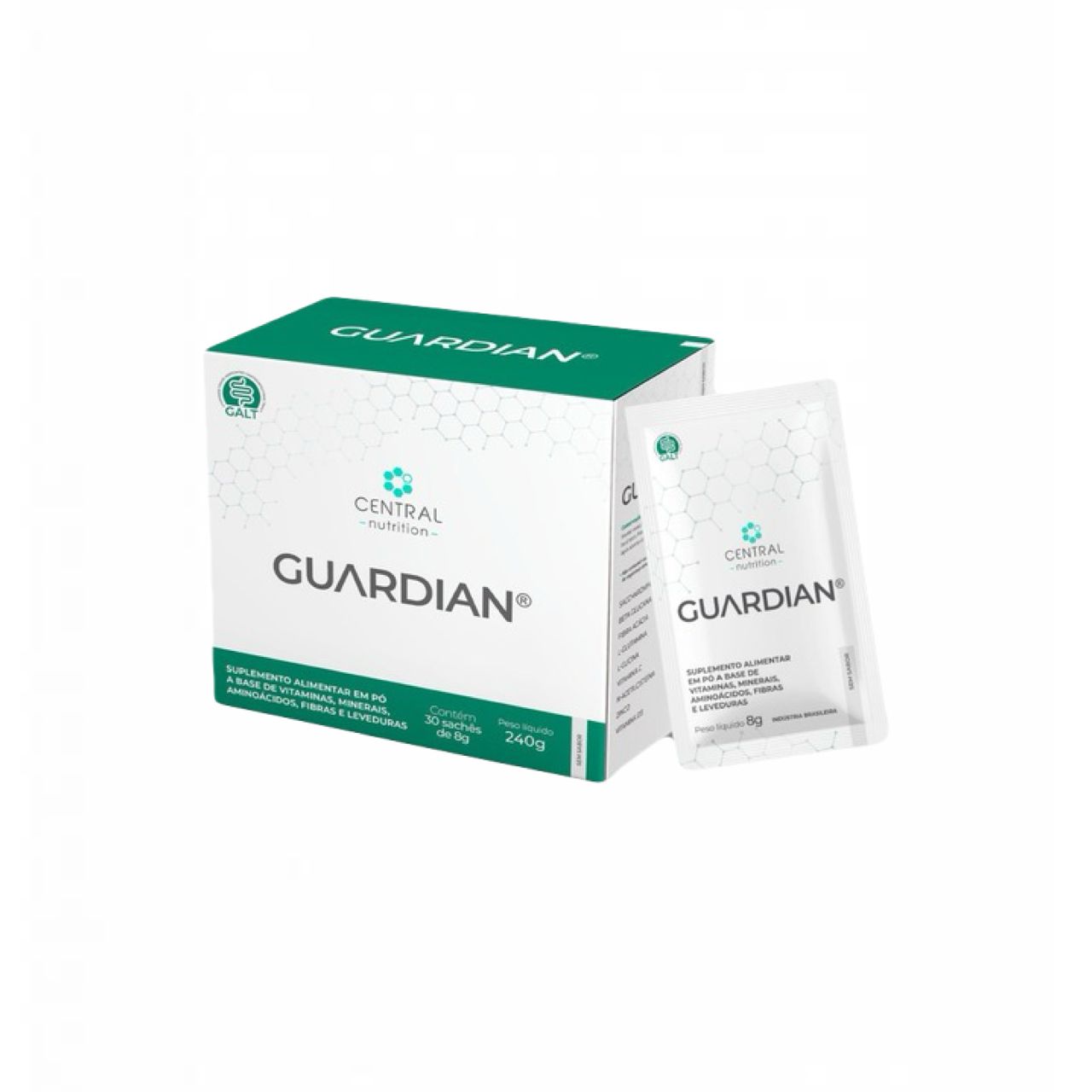 2x Guardian 8,5g- 30 Sachês - Central Nutrition - Sem Sabor Sem Sabor