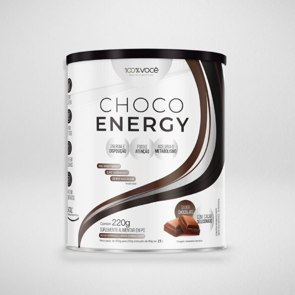 Choco Energy Chocolate 100% Você 220g