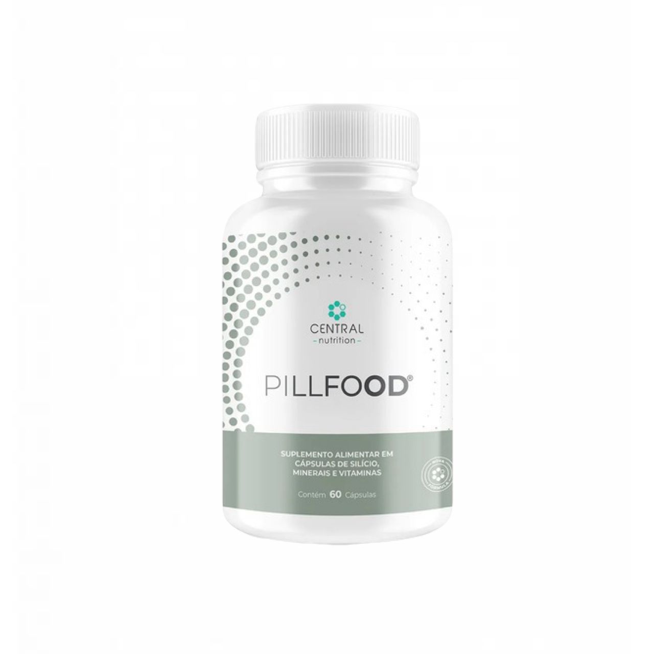 2x Pillfood- Silício Orgânico- Central Nutrition- 60 Cáps. Sem sabor