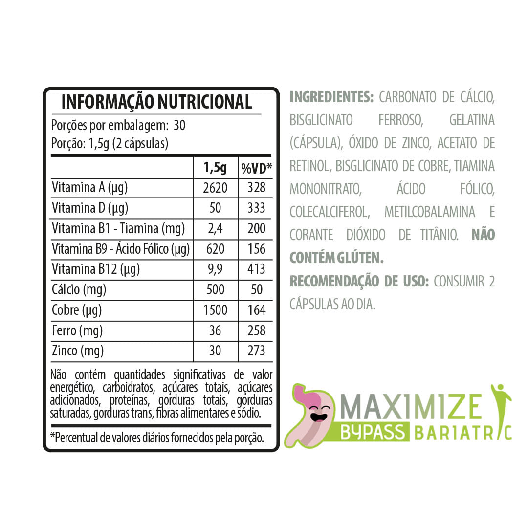 2x Belt Maximize Bypass - 60 Cápsulas - Belt Nutrition sem sabor