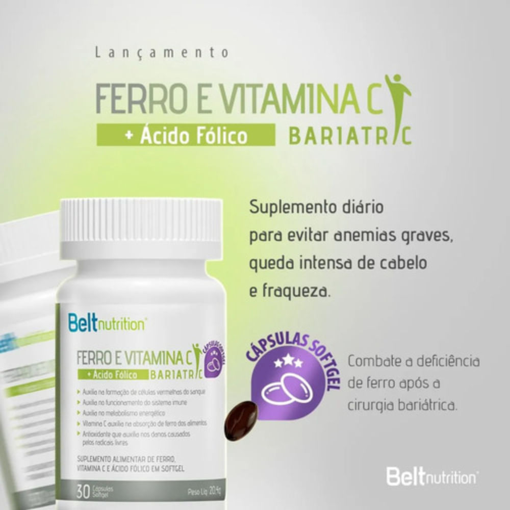 Belt Ferro Bariatric - Vitamina C + Ácido Fólico