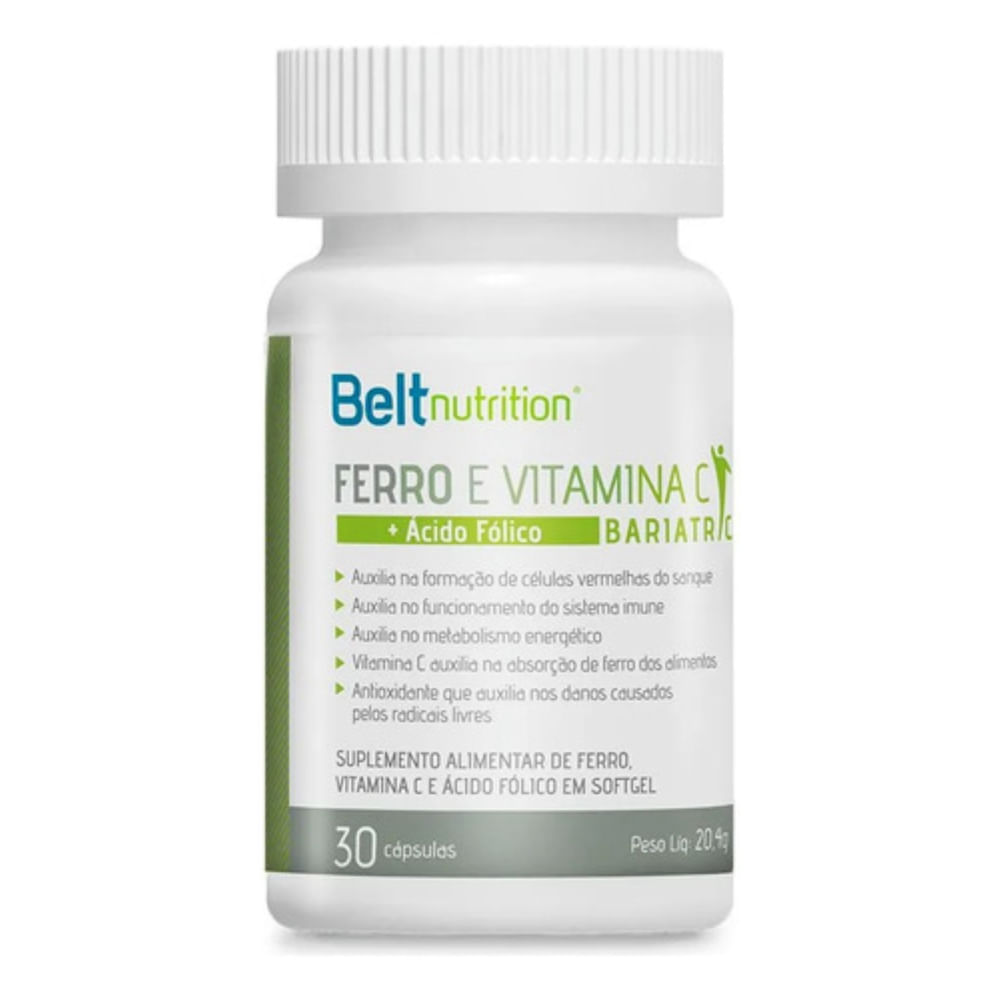 3x Belt Ferro Bariatric - Vitamina C + Ácido Fólico