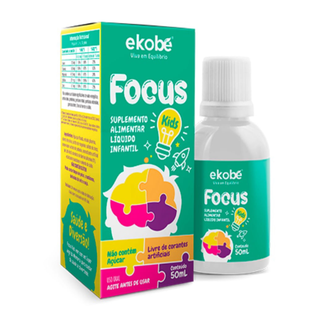 Focus Kids 50ml Sabor Tutti Frutti Ekobé 50ml Sabor Tutti Frutti Ekobé