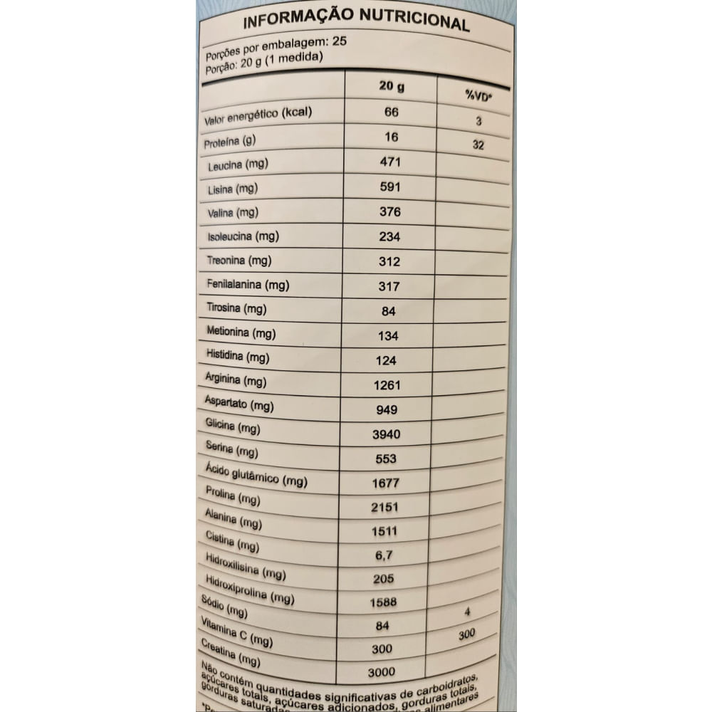 2x Collcreatine - 500g - Central Nutrition - Sem Sabor Sem Sabor